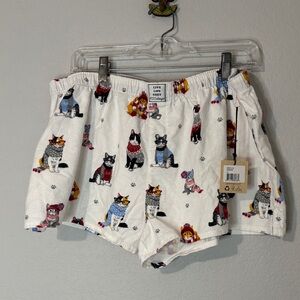PJ Salvage BWT Cat Cotton Pajama Boxer Shorts XL